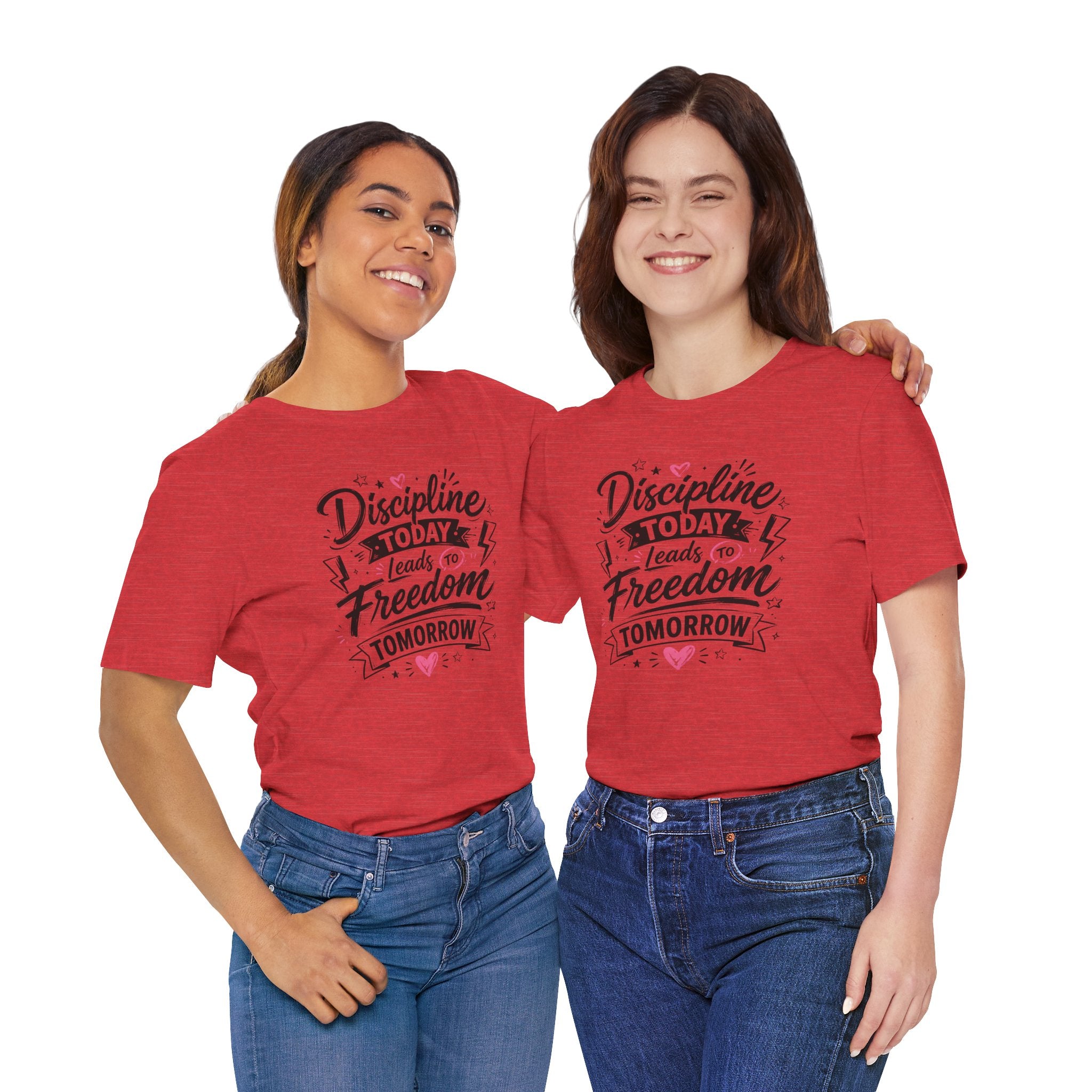 Discipline Today Leads to Freedom Tomorrow Tee — Motivational Fitness T-Shirt