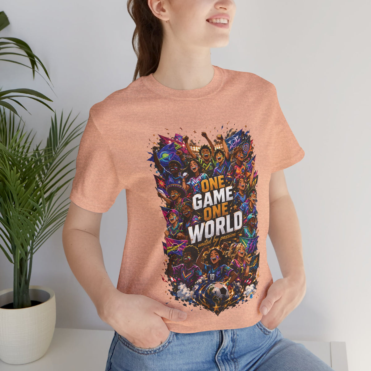 One Game One World Gamer Graphic T Shirt
