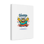 Happy Blob Cartoon Canvas Bold Kawaii Wall Art