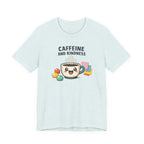 Caffeine and Kindness Coffee Graphic T Shirt