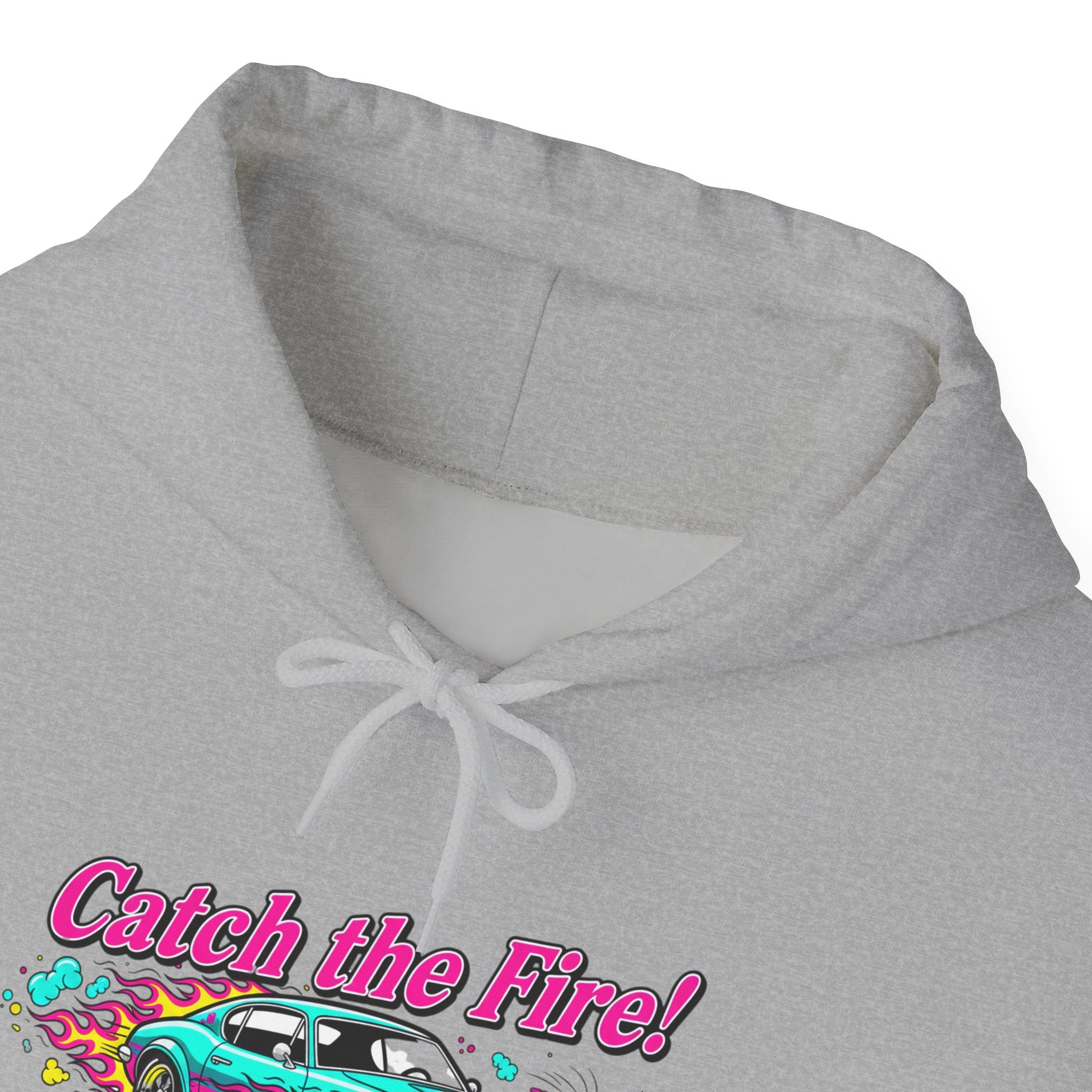 Retro Cartoon Dragster Hoodie – Vintage Racing Flame Graphic Pullover
