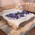 Velveteen Plush Blanket — Cosmic Astronaut 'Your Mind Creates Reality' Soft Throw