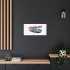 Retro Racing Car Canvas Wall Art – Vintage Dragster Design