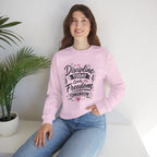 Crewneck Sweatshirt — "Discipline Today Leads to Freedom Tomorrow" Motivational Graphic