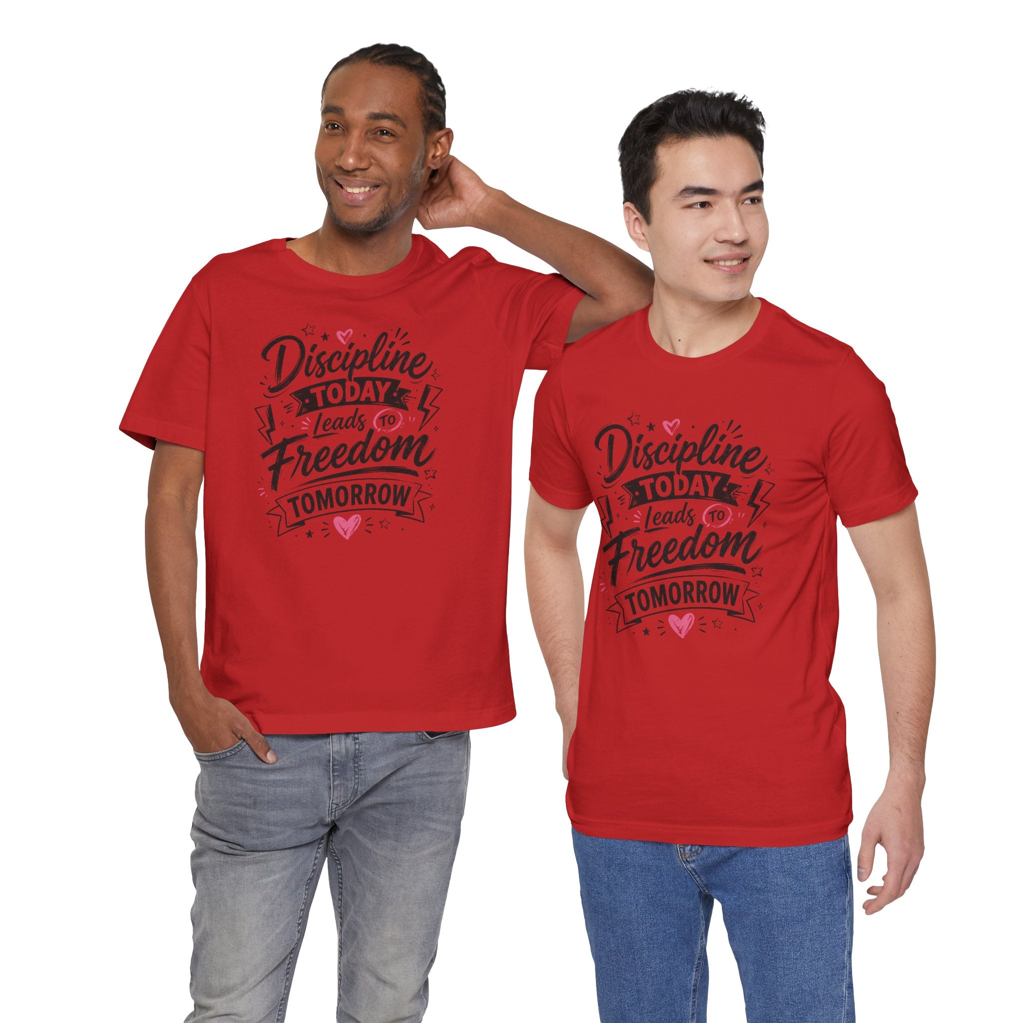 Discipline Today Leads to Freedom Tomorrow Tee — Motivational Fitness T-Shirt