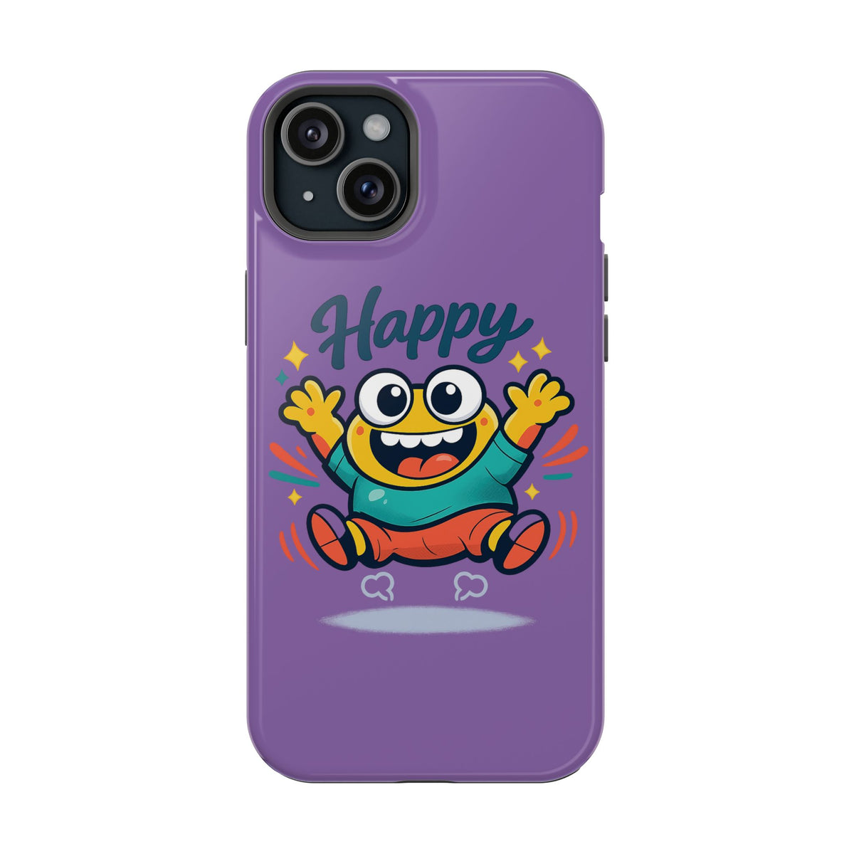Happy Monster Magnetic Protective Phone Case Purple