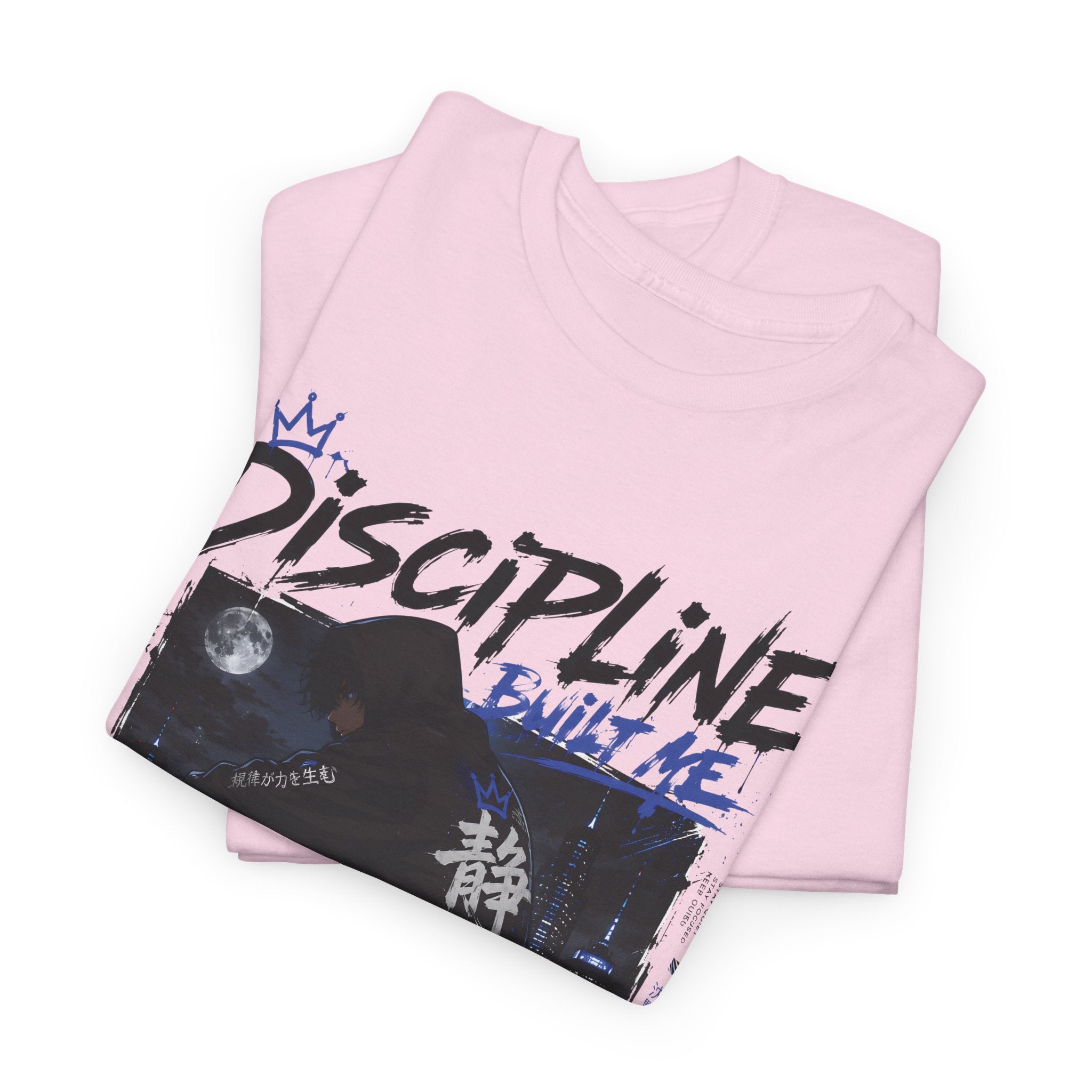 Discipline Anime Graphic Tee — Night Samurai Streetwear