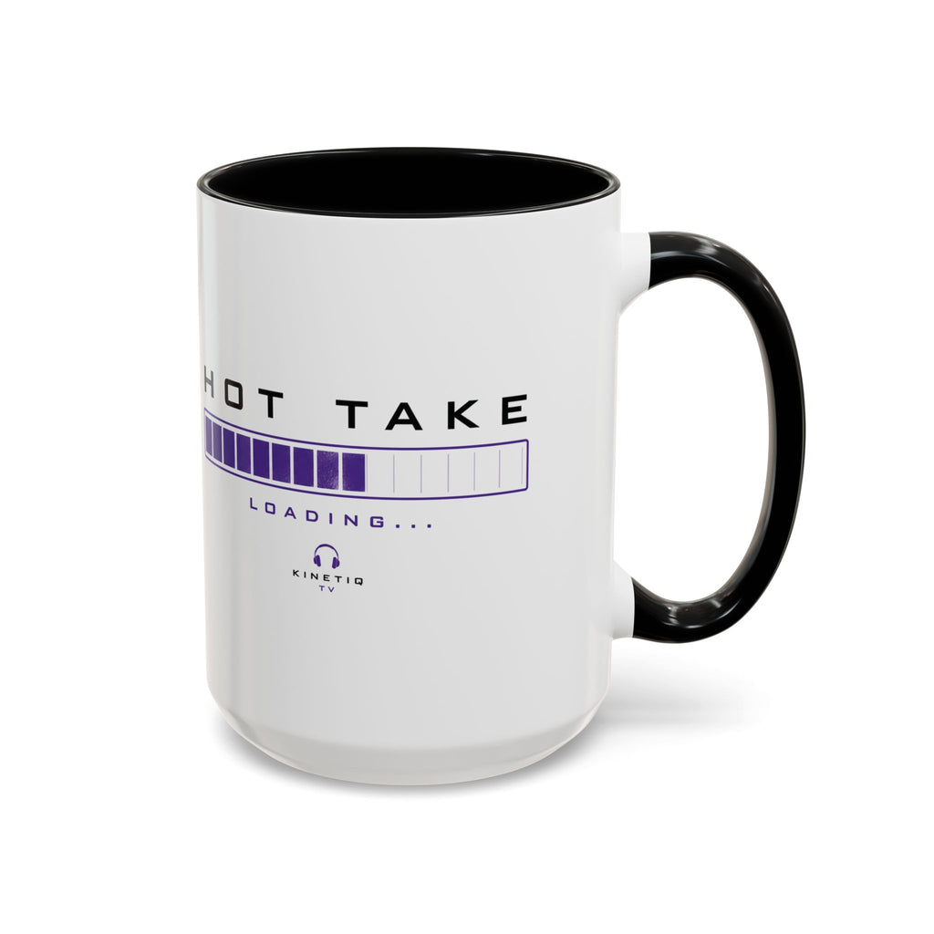 Accent Coffee Mug — "Hot Take Loading" Progress Bar Coffee Mug