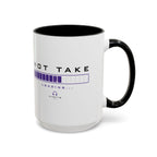 Accent Coffee Mug — "Hot Take Loading" Progress Bar Coffee Mug