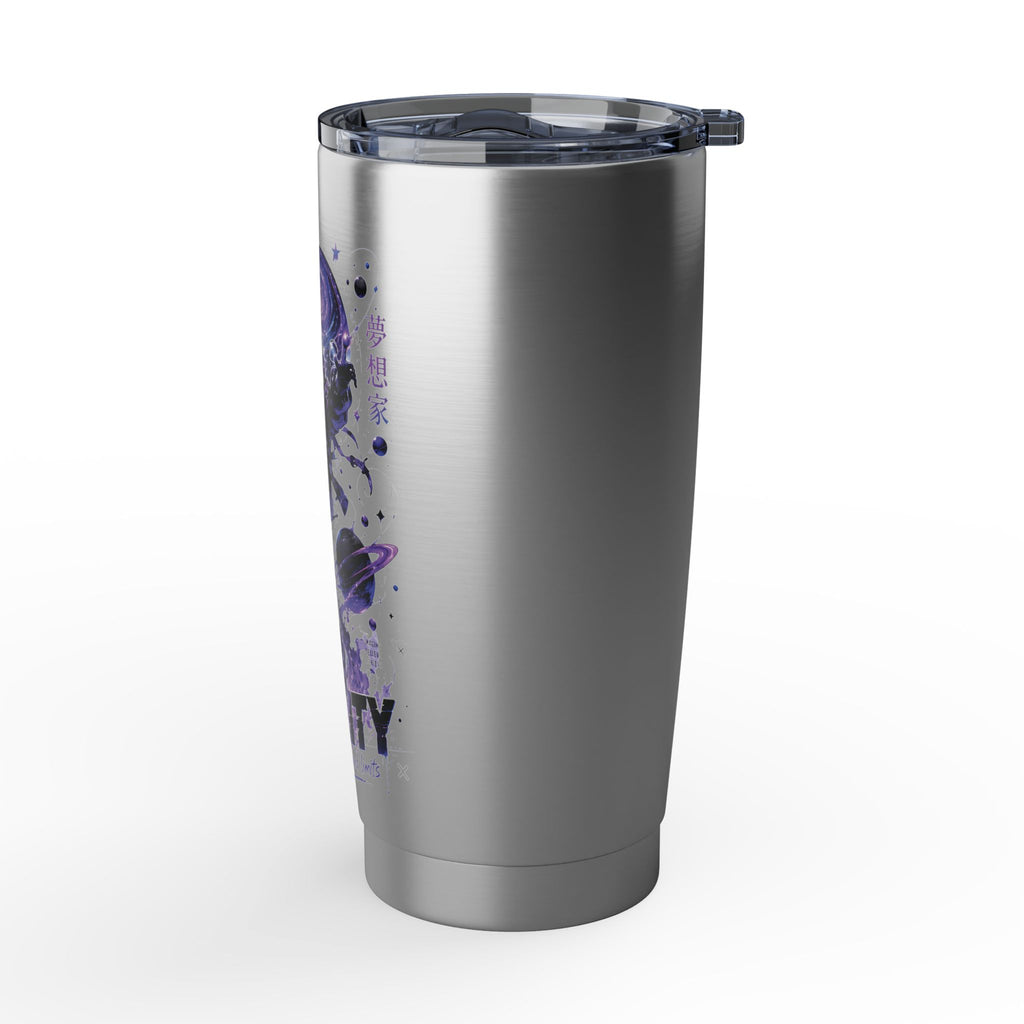 Galaxy Astronaut 20oz Tumbler — "Your Mind Creates Reality" Space Travel Insulated Cup