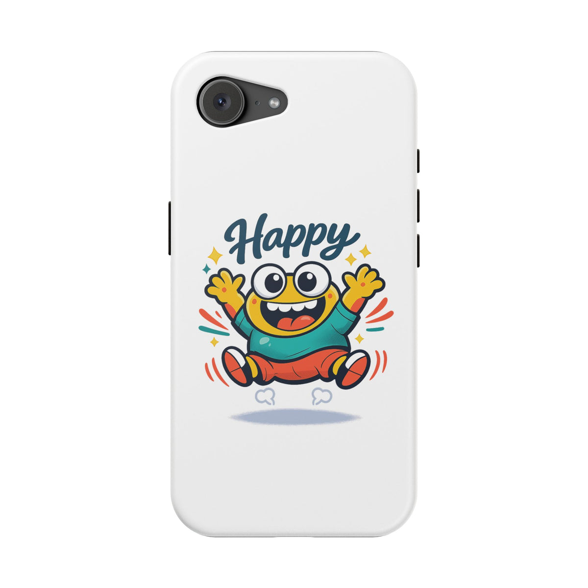 Happy Monster Magnetic Protective Phone Case White