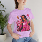 Boss Babe Pink Fashion Tee — Women’s Glam Money & Shopping Graphic Shirt