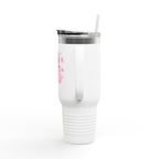 Cozy Pink Hoodie Girl 40oz Insulated Travel Mug