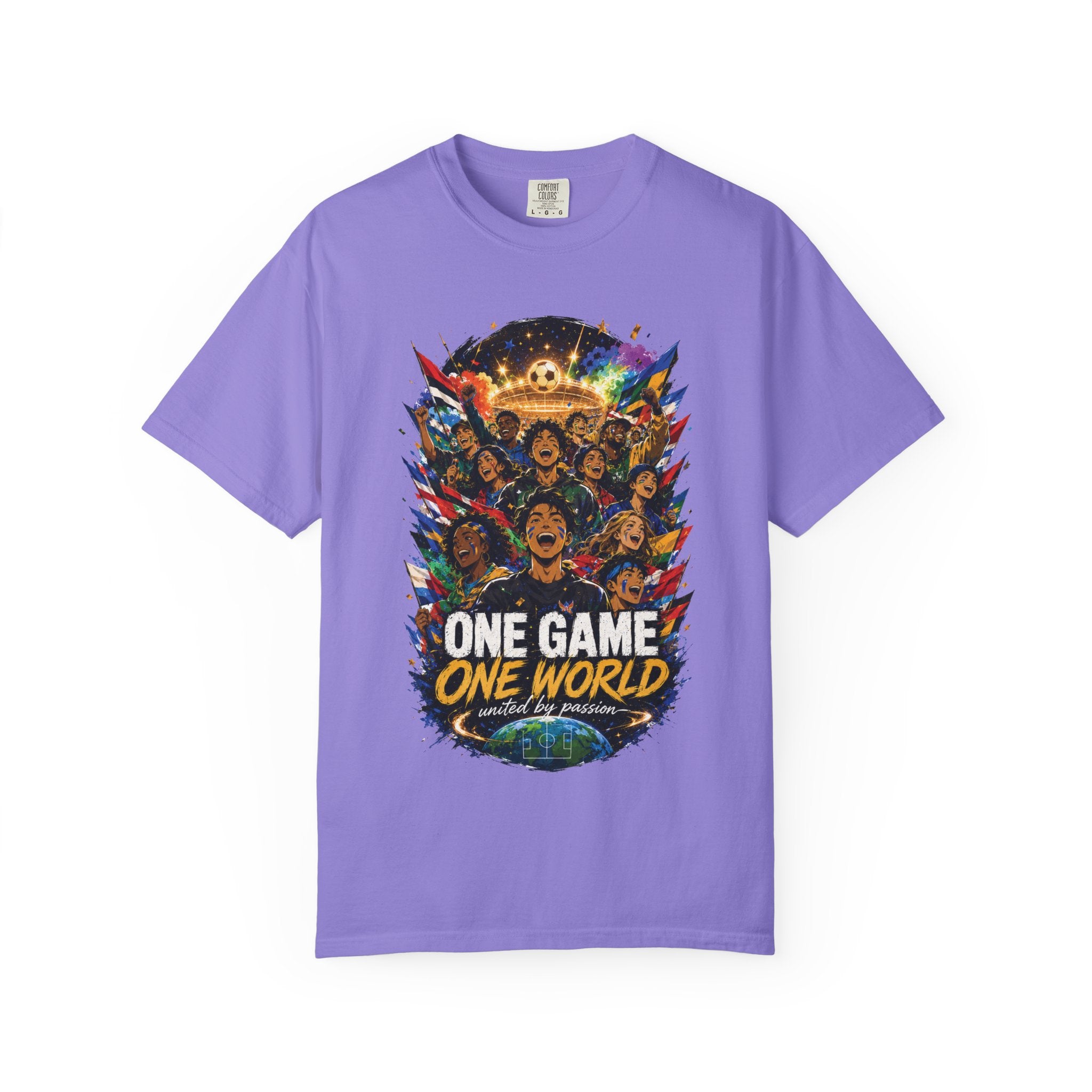 One Game One World Soccer T-Shirt — International Football Fans Graphic Tee