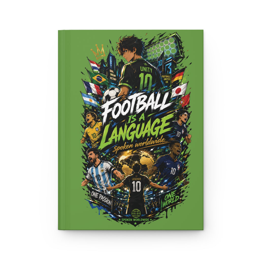 Football Is a Language Hardcover Journal — Soccer Fans Notebook for Players & Coaches