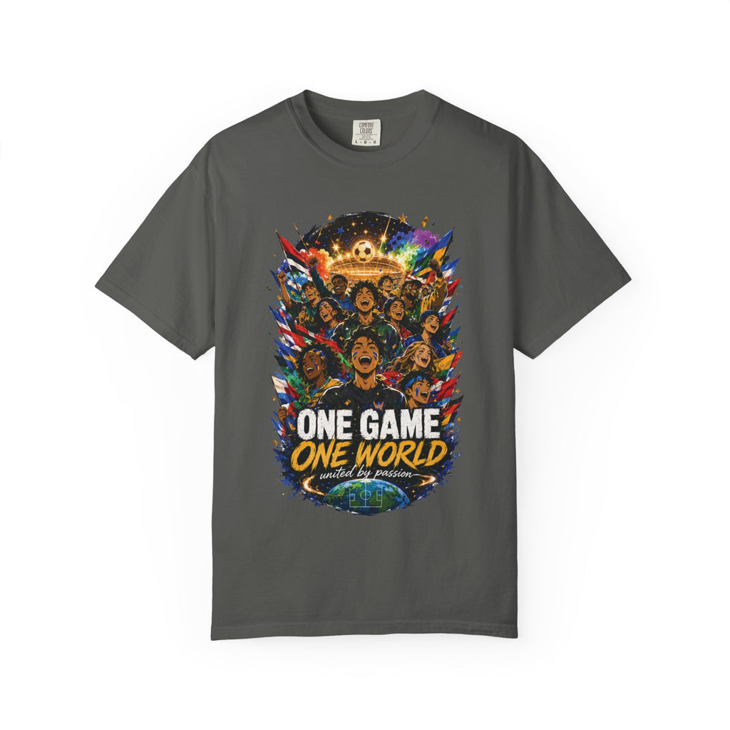 One Game One World Soccer T-Shirt — International Football Fans Graphic Tee