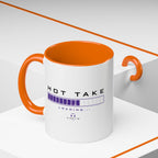 Accent Coffee Mug — "Hot Take Loading" Progress Bar Coffee Mug