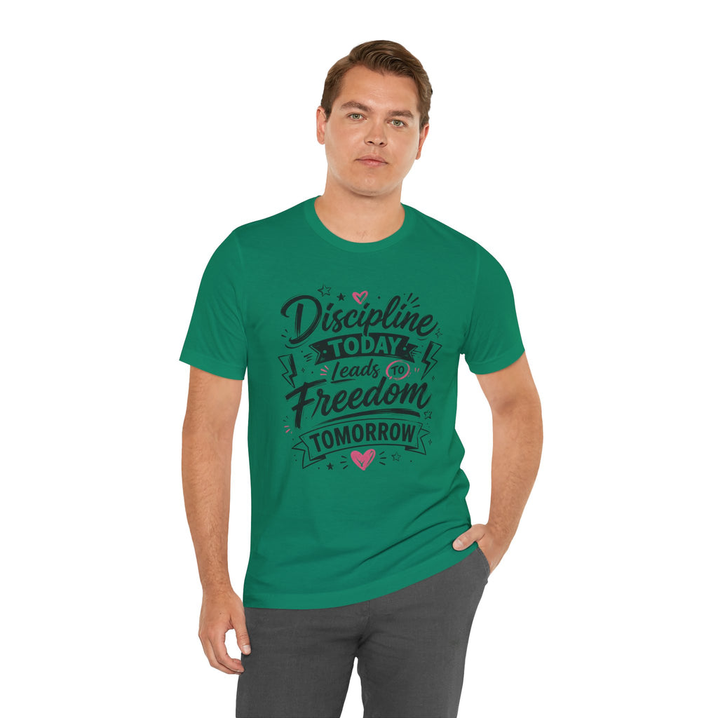 Discipline Today Leads to Freedom Tomorrow Motivational T Shirt