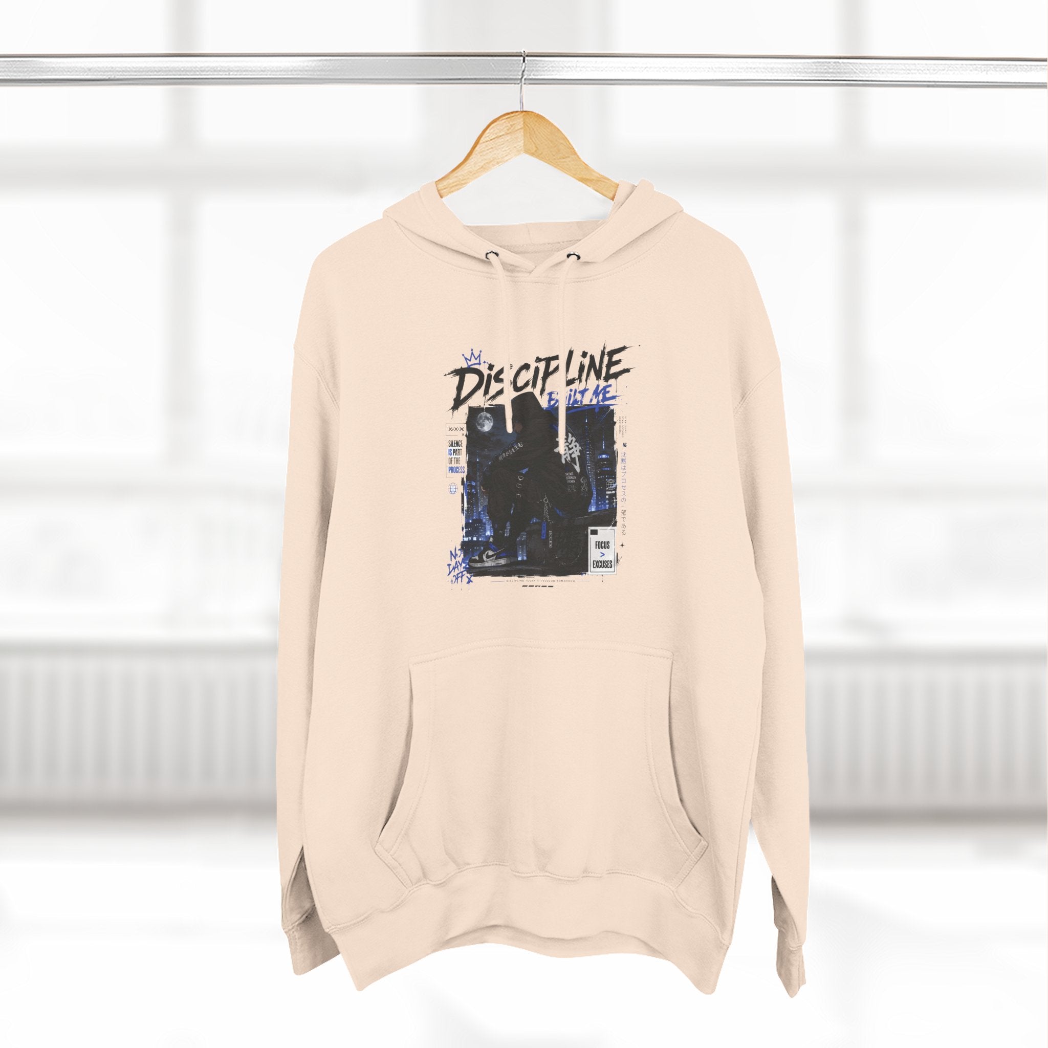 Discipline Graphic Hoodie — Vintage TV Photo Streetwear Pullover