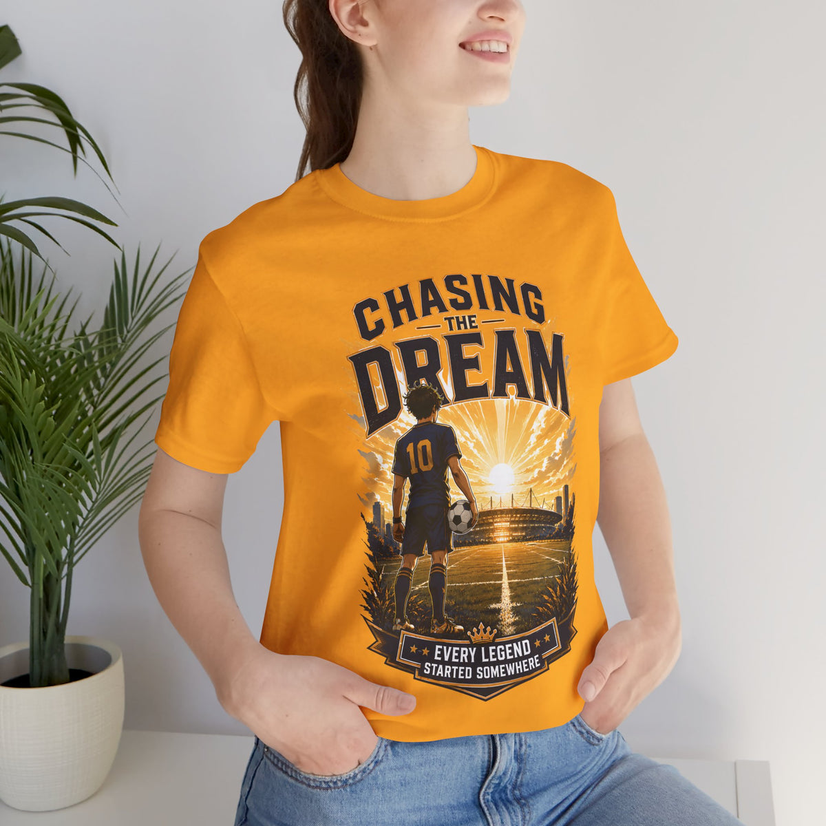 Chasing the Dream Soccer Graphic T Shirt