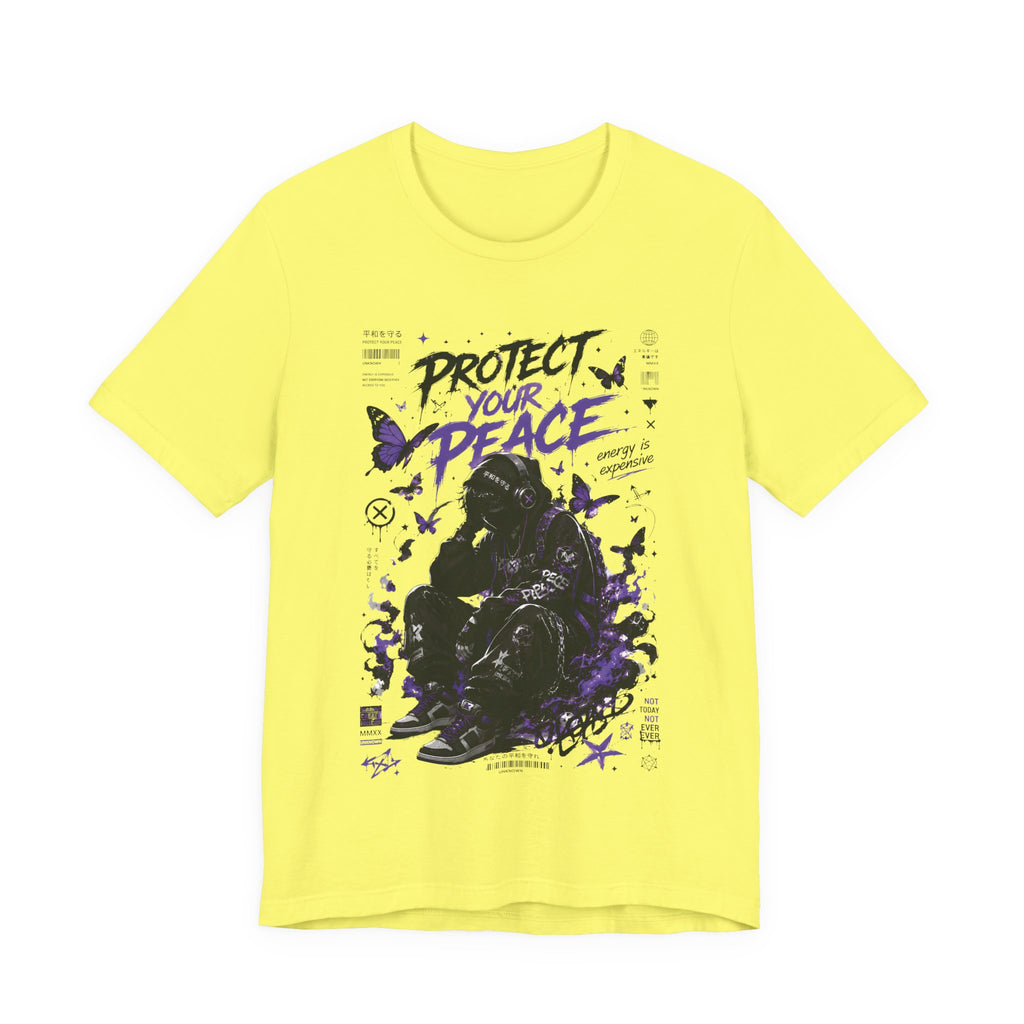 Protect Your Peace Gothic Butterfly Graphic T Shirt
