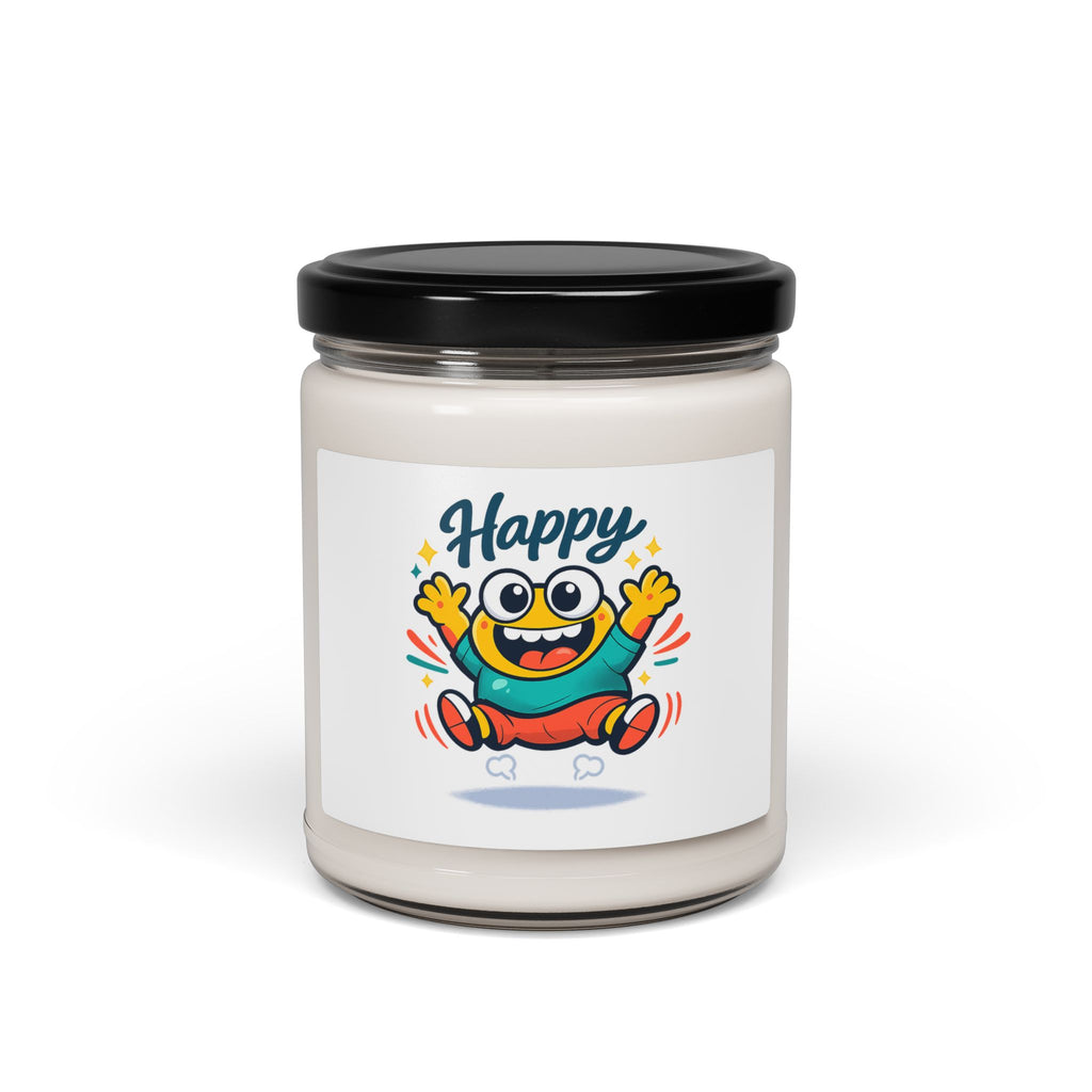 Happy blob face Candle | kawaii minimal, thick outline