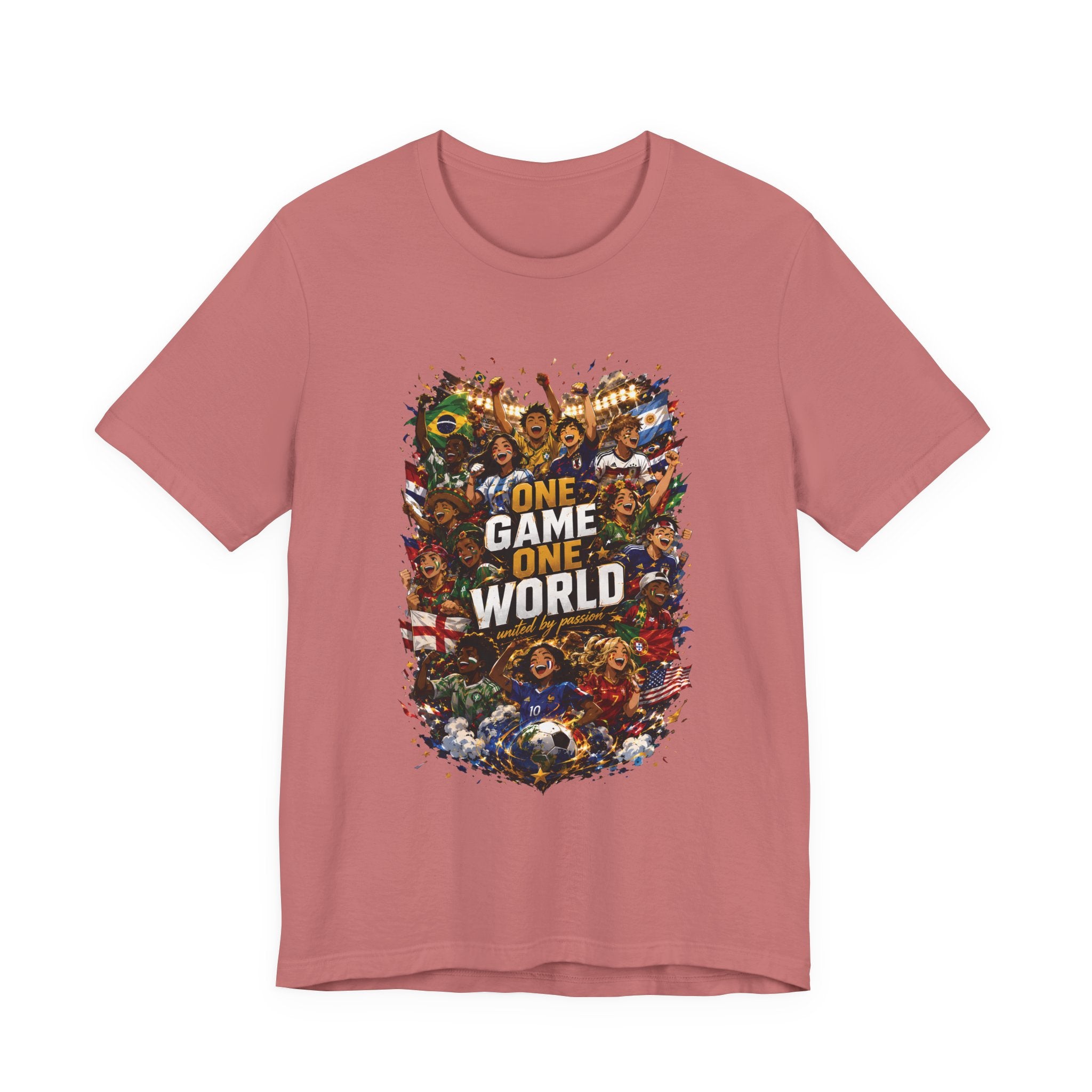 T-Shirt — 'One Game One World' Gamer Graphic Tee