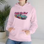 Retro Cartoon Dragster Hoodie, racing flame shirt, vintage car illustration