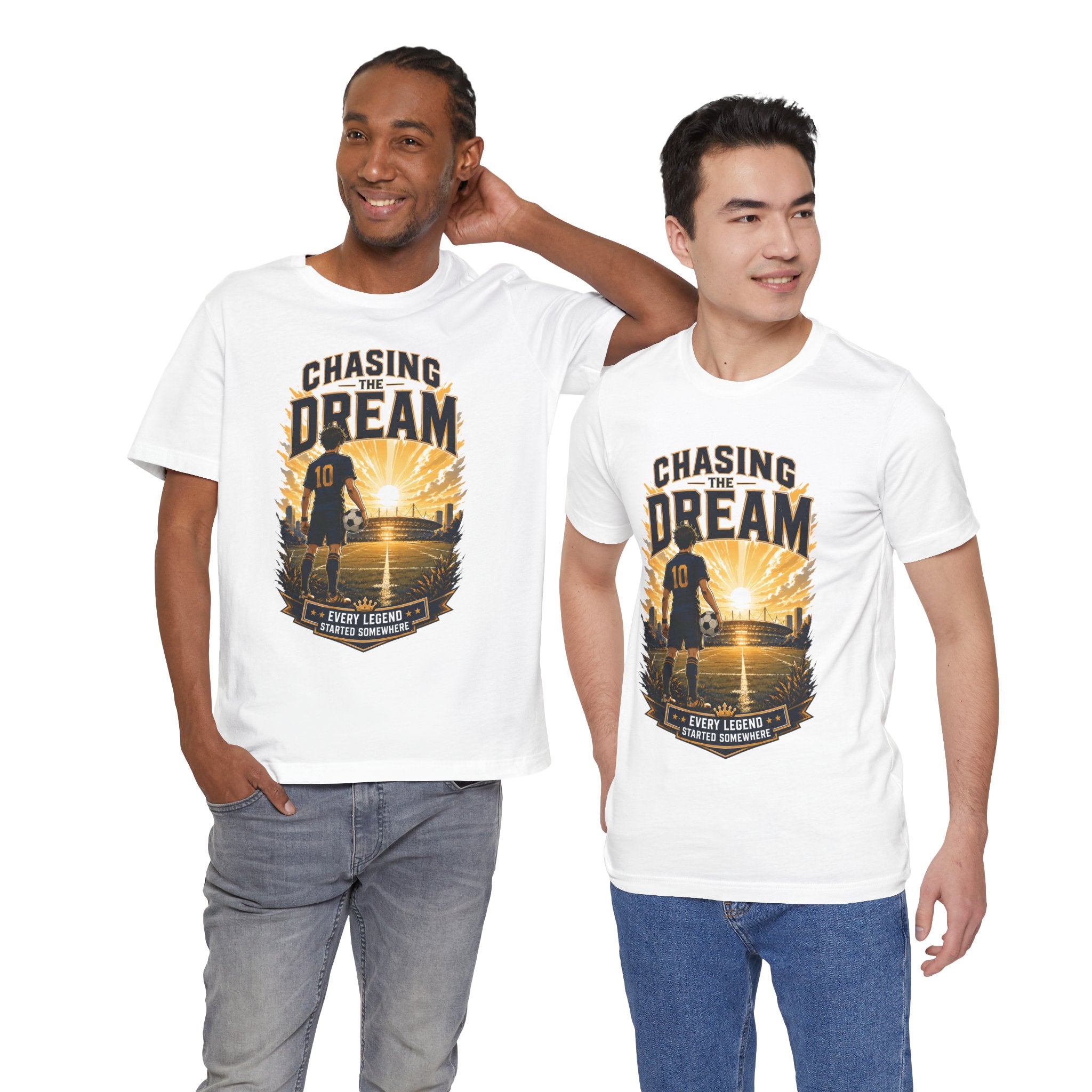 Soccer Tee — "Chasing the Dream" Inspirational Soccer Shirt