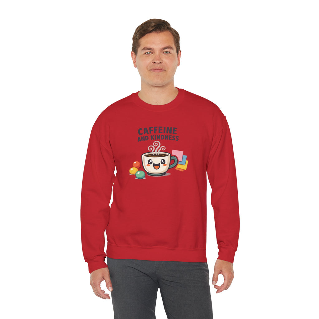 Caffeine and Kindness Sweatshirt | office humor, coffee fuel