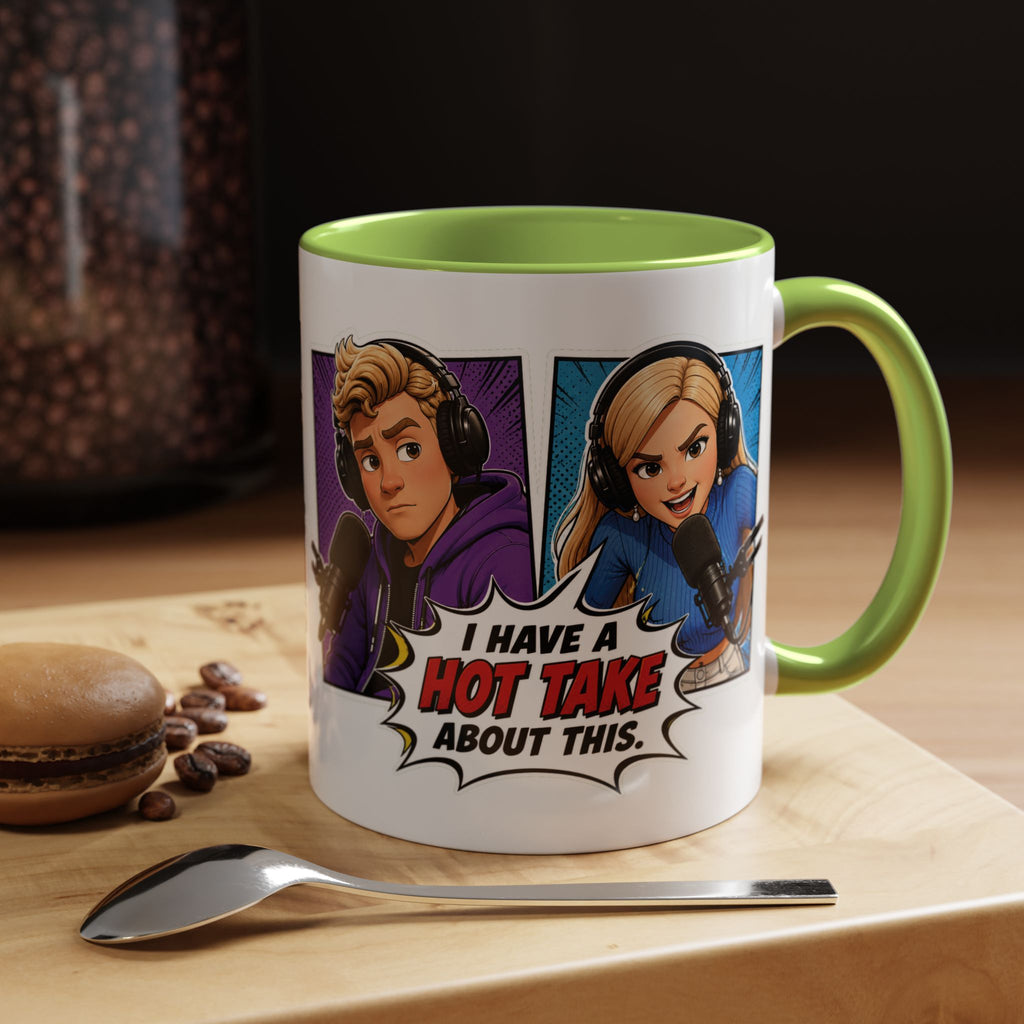 Jake And Emma Hot Take Coffee Mug — "I Have A Hot Take About This" Mug (11/15oz)