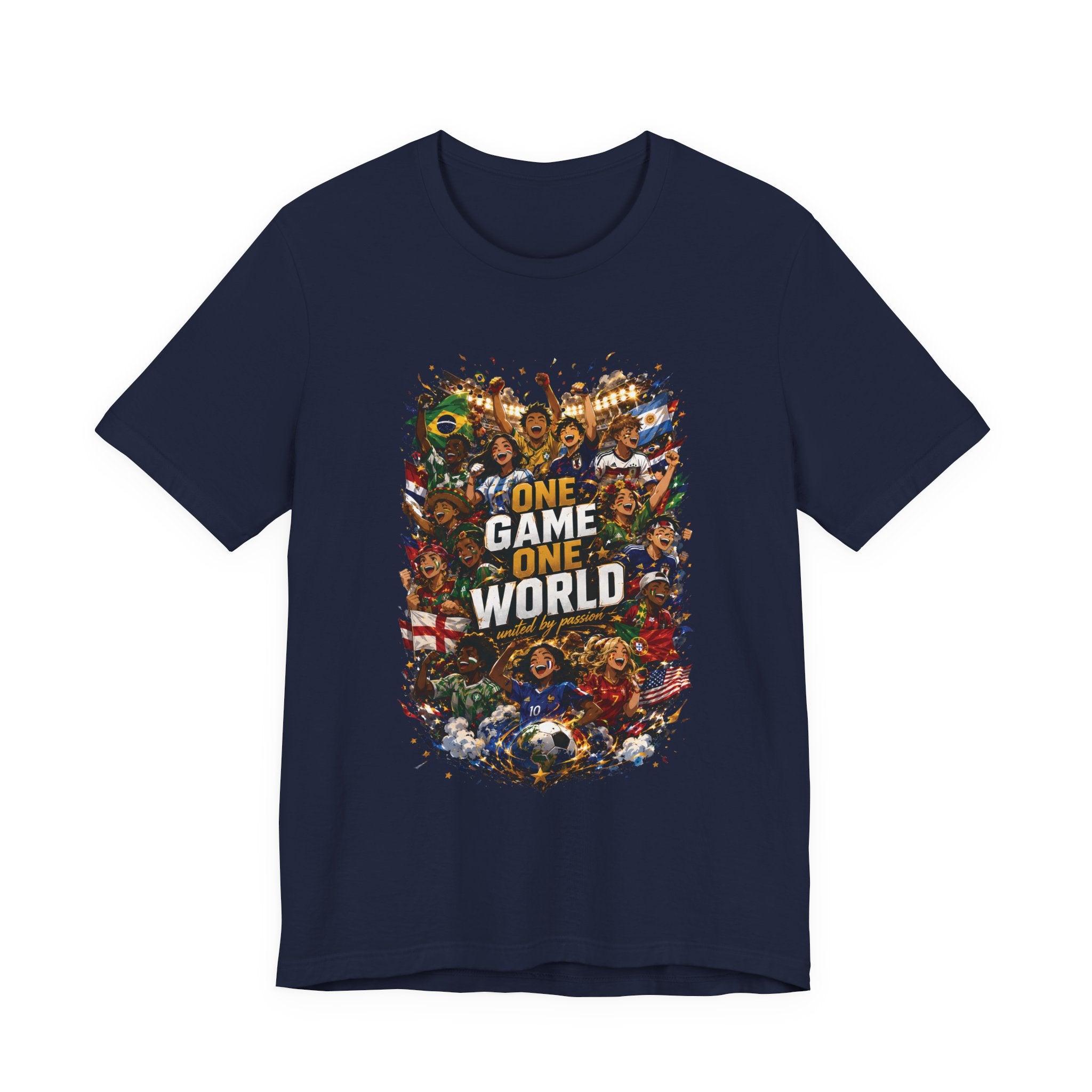 T-Shirt — 'One Game One World' Gamer Graphic Tee