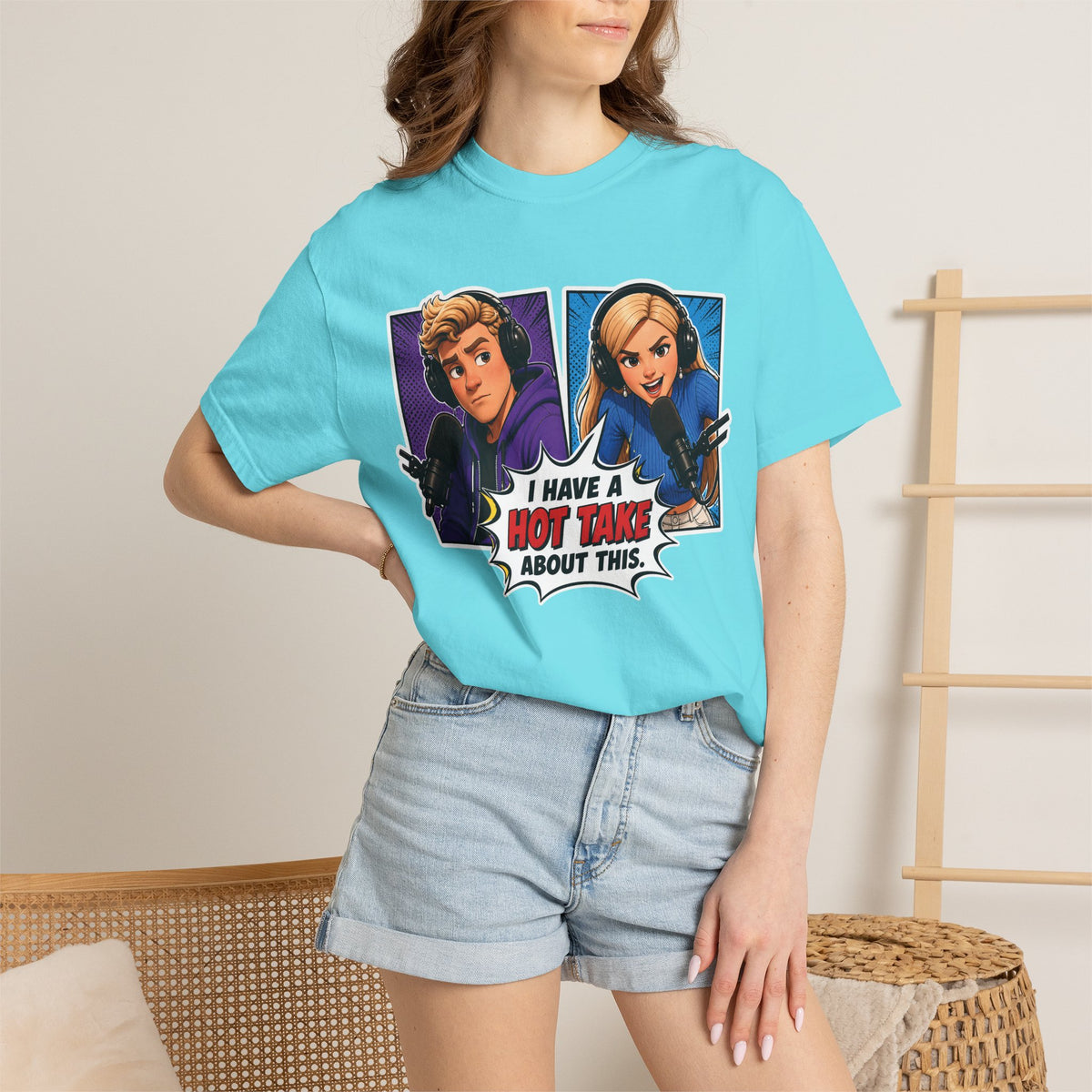 Hot Take Central I Have a Hot Take About This Podcast T Shirt