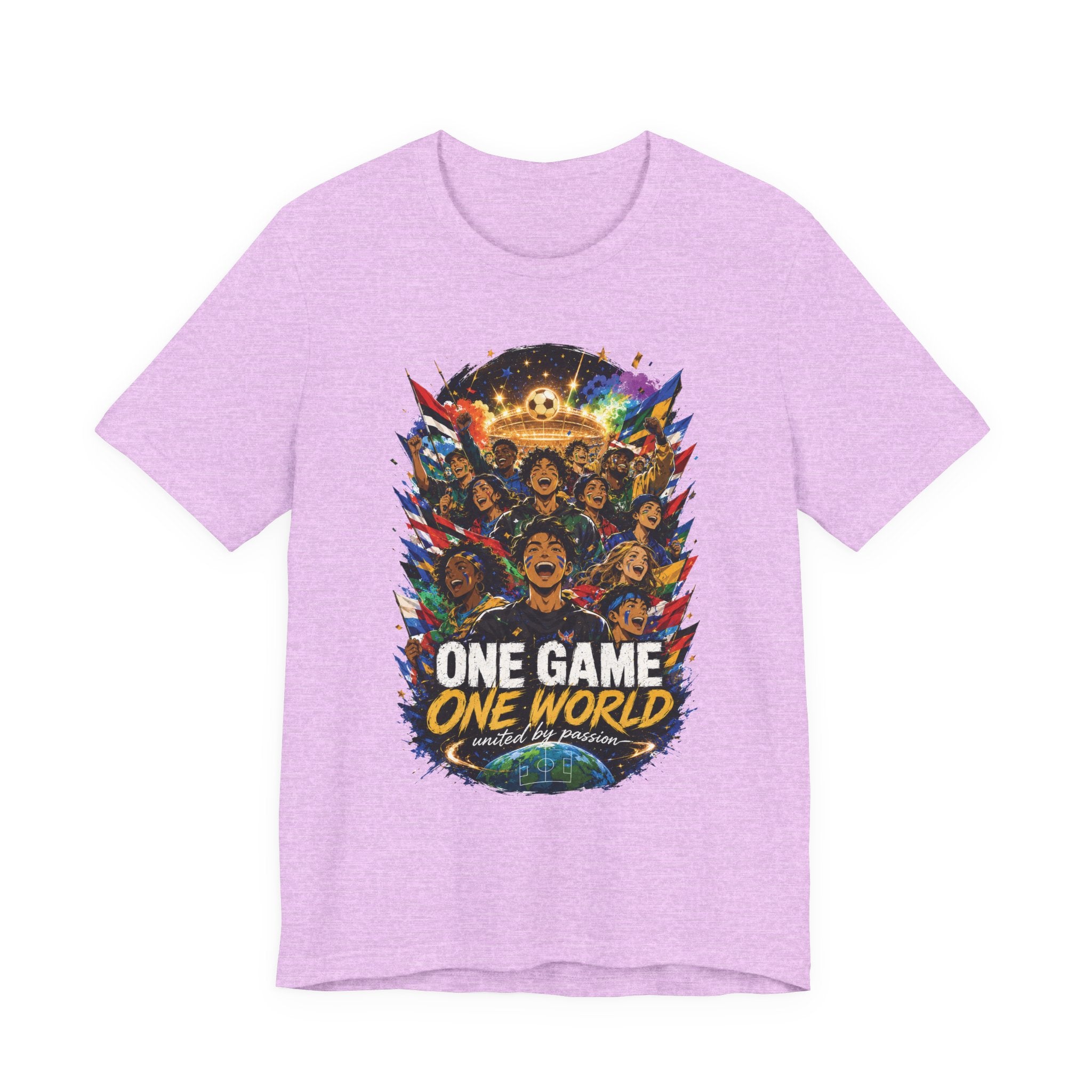 Soccer Graphic Tee - "One Game One World" Graphic T-Shirt