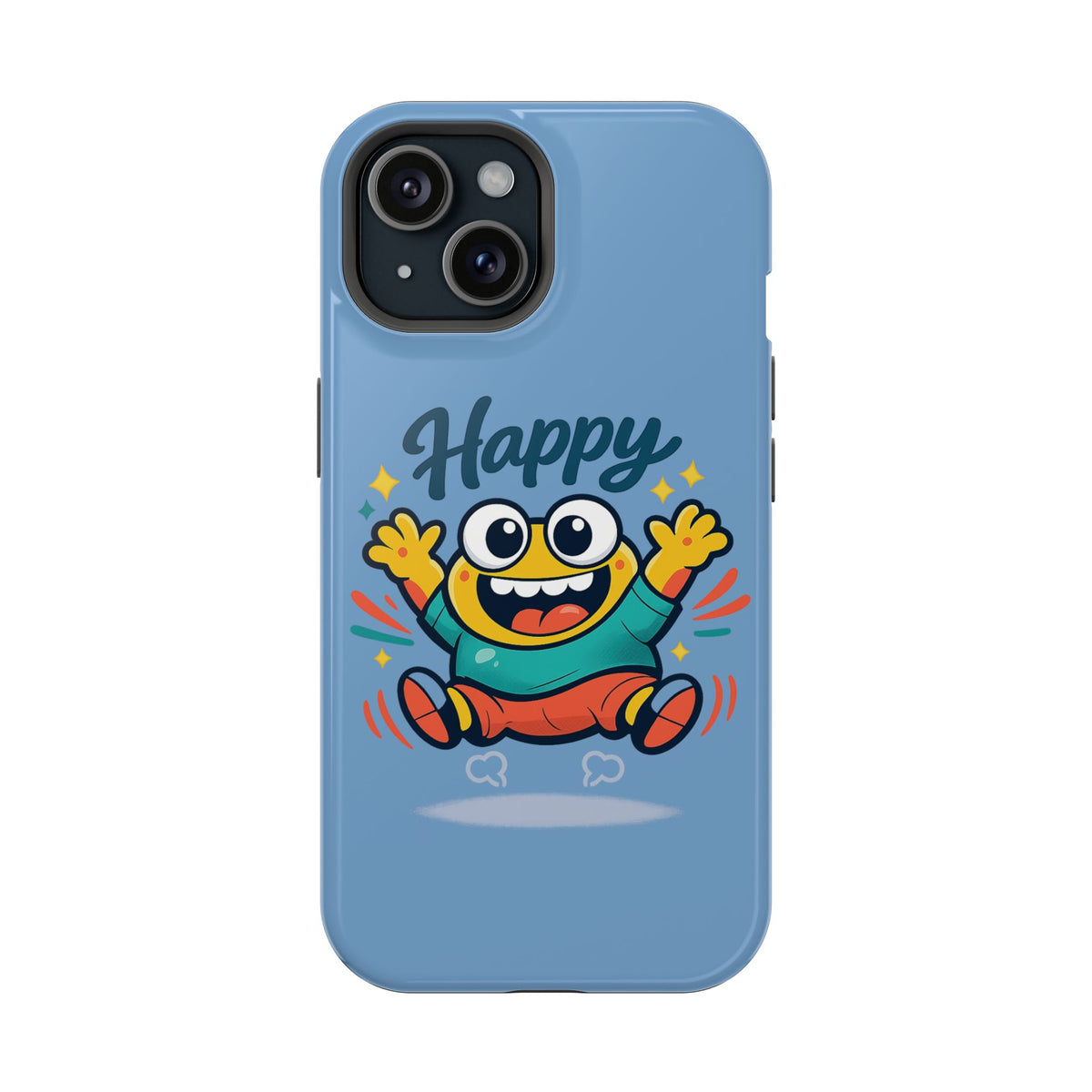 Happy Monster Magnetic Protective Phone Case Blue