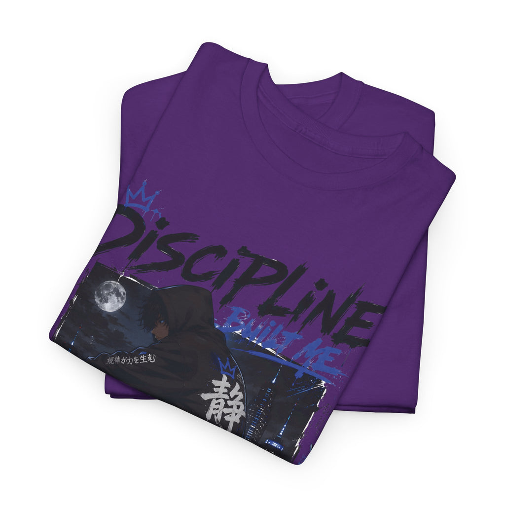 Discipline Anime Graphic Tee — Night Samurai Streetwear