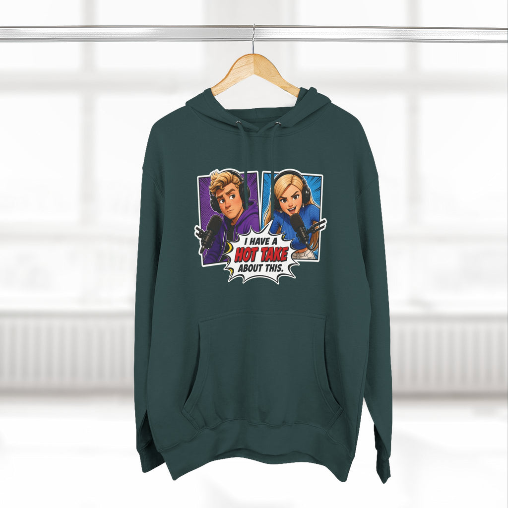 Comic Pop Art Hoodie — “I Have a Hot Take About This” Graphic Pullover