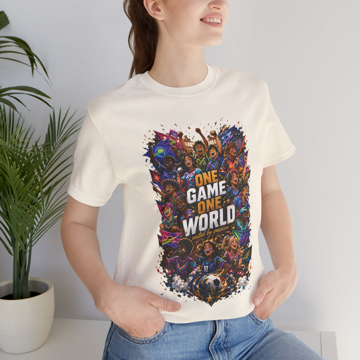 One Game One World Gamer Graphic T Shirt