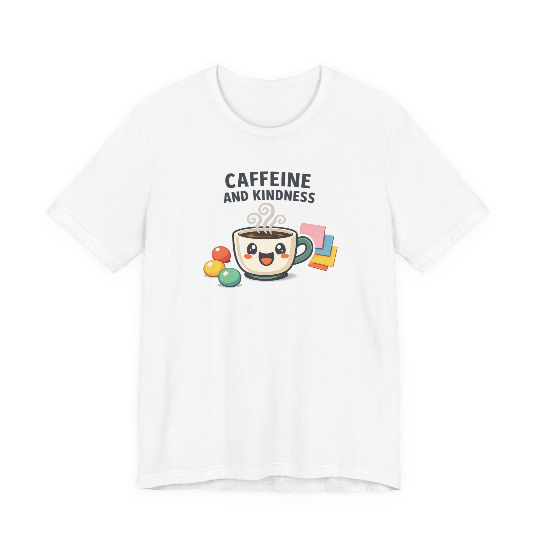 Caffeine and Kindness Tee | office humor, coffee fuel