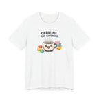 Caffeine and Kindness Tee | office humor, coffee fuel