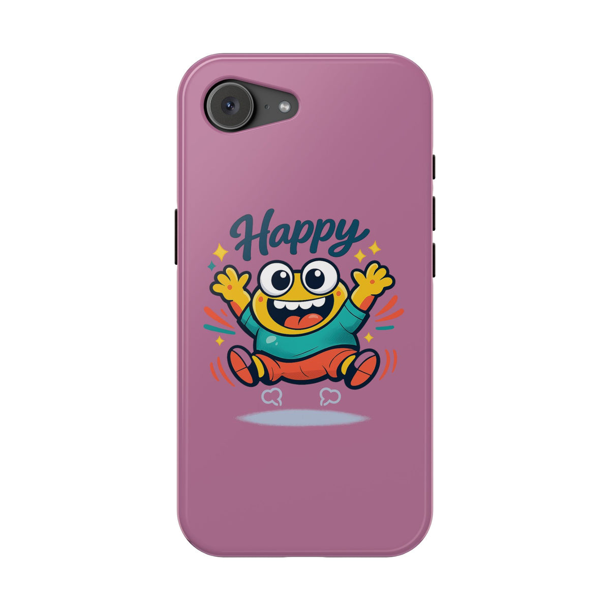 Happy Monster Magnetic Protective Phone Case Pink
