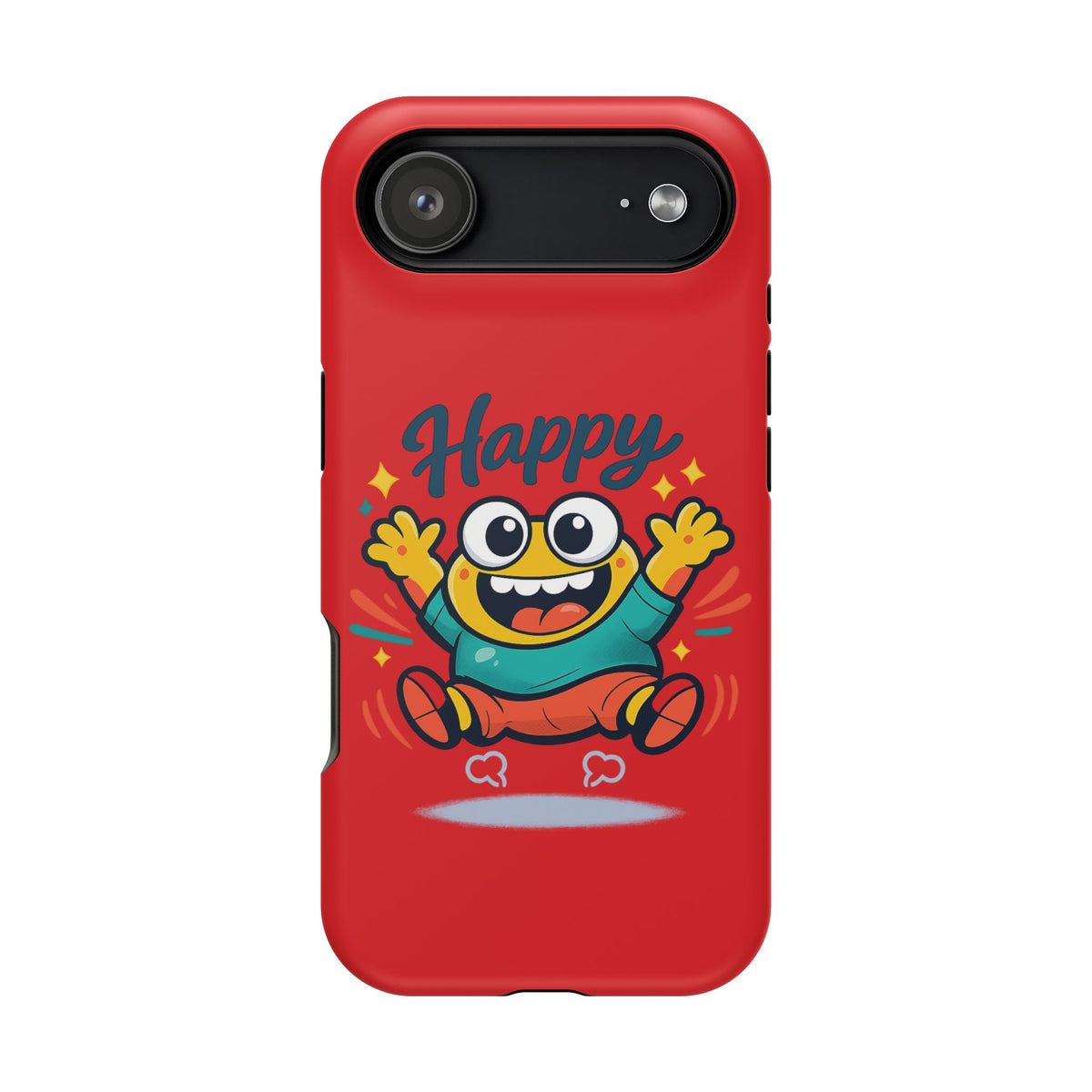 Happy Monster Magnetic Protective Phone Case Red