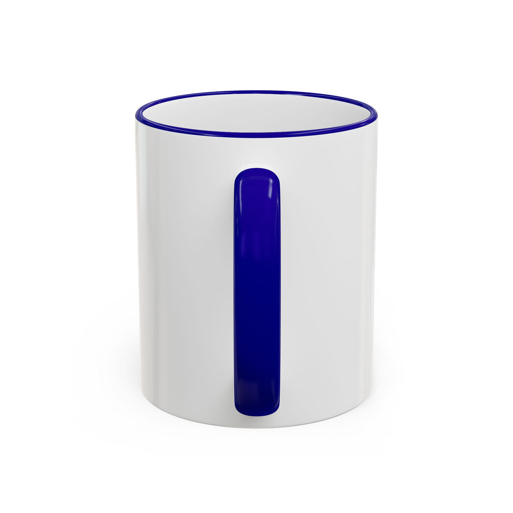 Happy Monster Accent Rim Mug – Cheerful Cute Cartoon Coffee Cup (11oz/15oz)