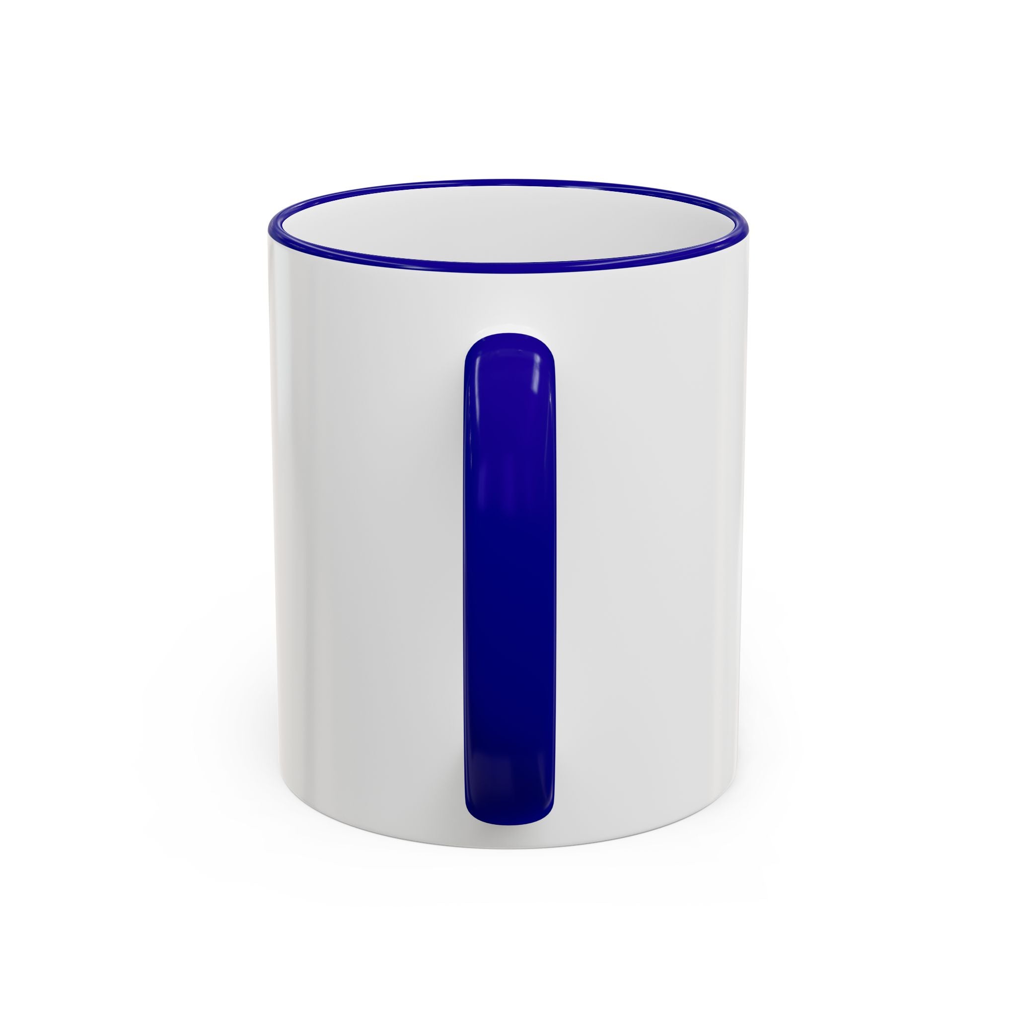 Happy Monster Accent Rim Mug – Cheerful Cute Cartoon Coffee Cup (11oz/15oz)