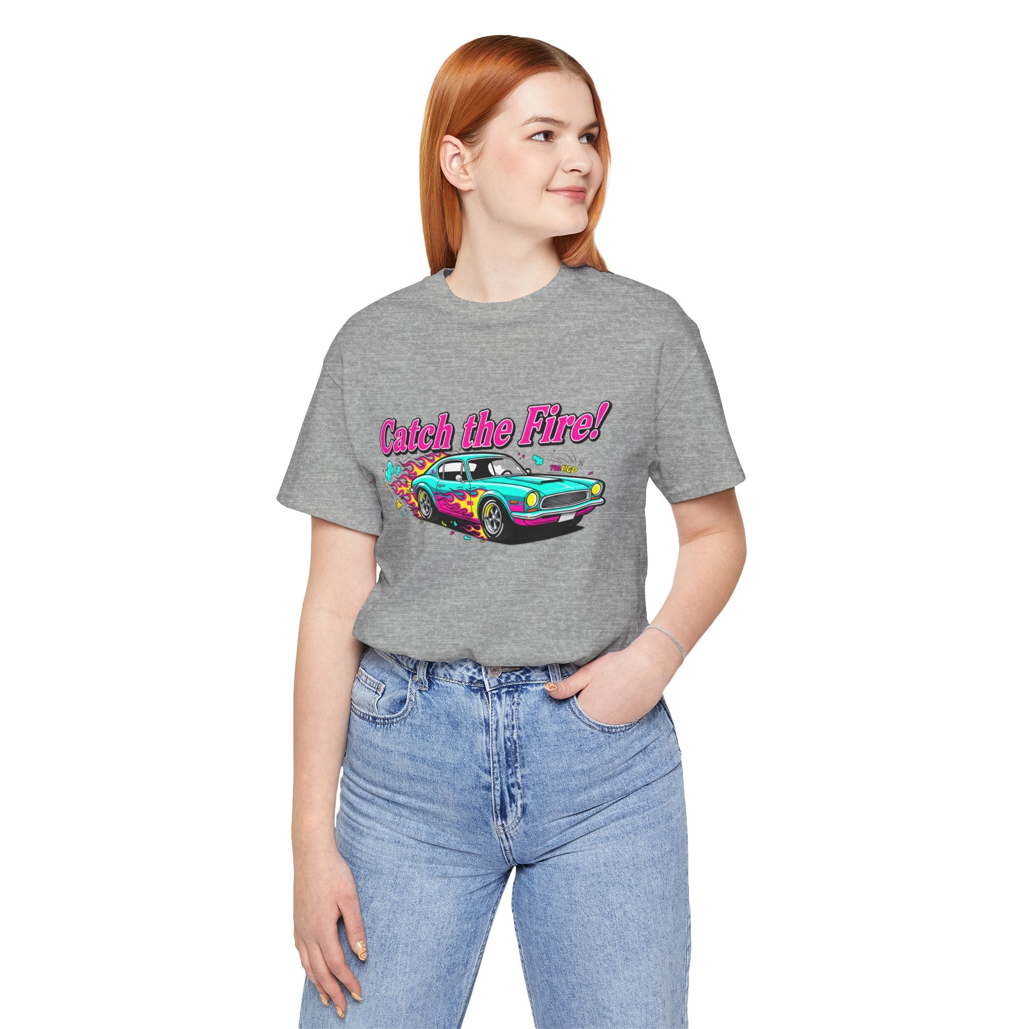 Retro Cartoon Dragster T-Shirt – Vintage Racing Flame Graphic Tee