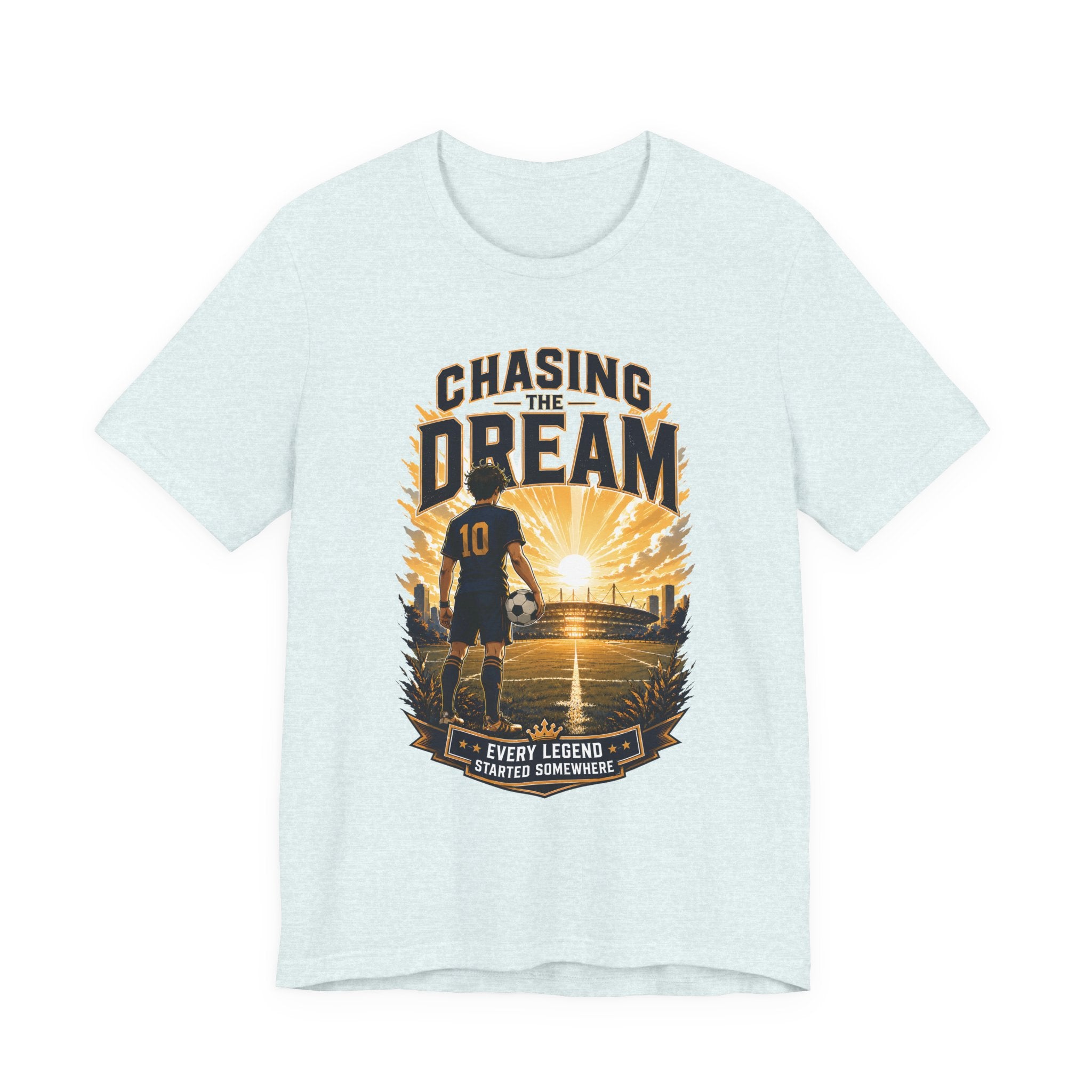 Soccer Tee — "Chasing the Dream" Inspirational Soccer Shirt