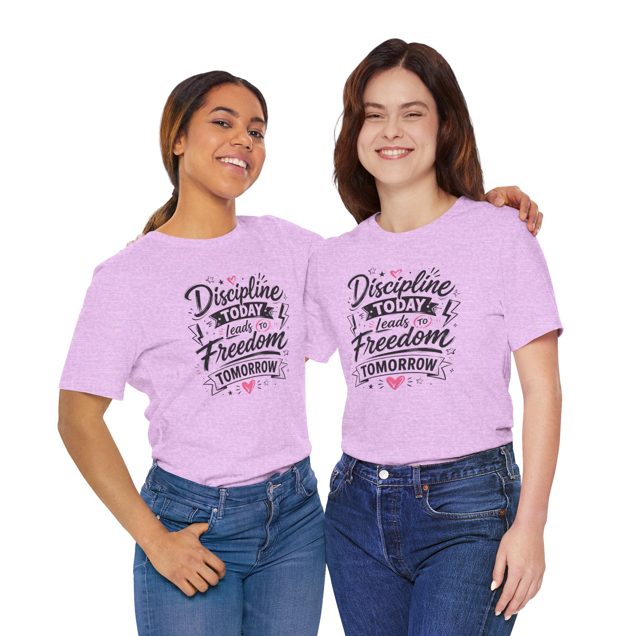 Discipline Today Leads to Freedom Tomorrow Tee — Motivational Fitness T-Shirt