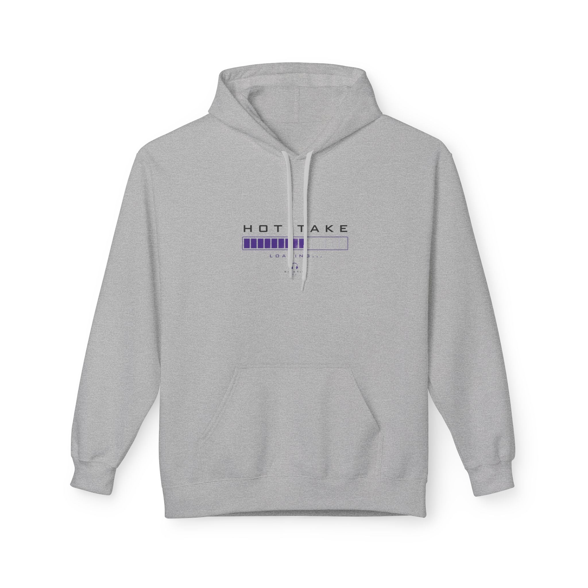 HOT TAKE Loading Hoodie — Minimalist Graphic Pullover
