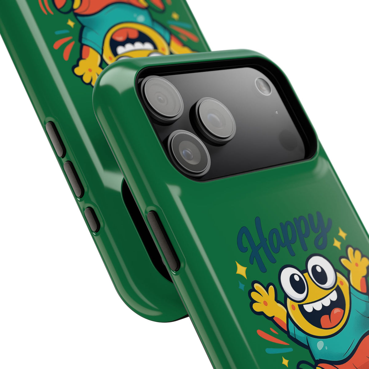 Happy Monster Magnetic Protective Phone Case Green