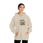 Happy Blob Cartoon Hoodie – Minimal Smiley Graphic Pullover